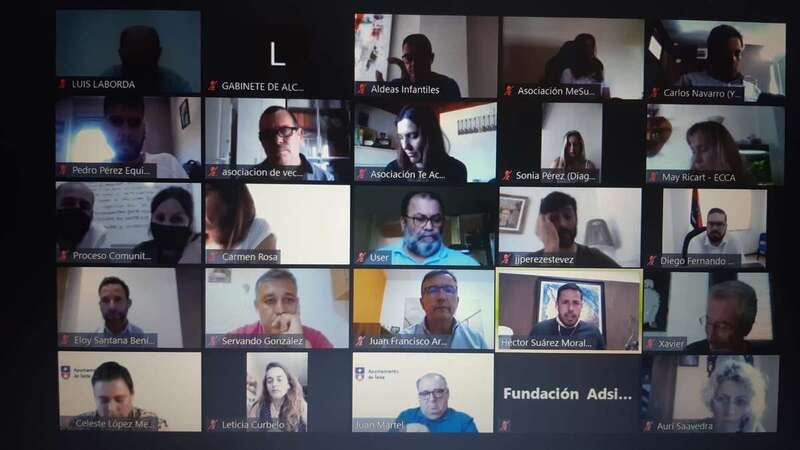 Videoconferencia con el tercer sector (Foto TA)